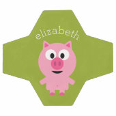 Piglet de ferme mignonne - Rose et Lime vert (Plat)