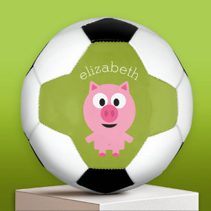 Piglet de ferme mignonne - Rose et Lime vert