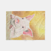 Piglet fleece deken (Voorkant (Horizontaal))