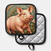 Piglet Pot Holder Pannenlap (Voorkant / Achterkant)