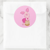 Piglet Ronde Sticker (Tas)