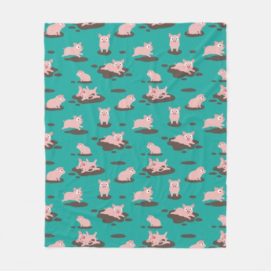 Piglets Fleece Blanket (Voorkant)