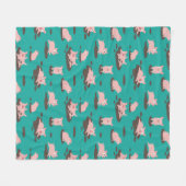 Piglets Fleece Blanket (Voorkant (Horizontaal))