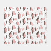 Piglets Fleece Blanket (Voorkant (Horizontaal))