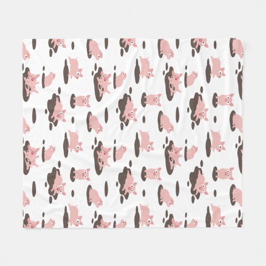 Piglets Fleece Blanket (Voorkant (Horizontaal))