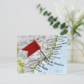 Pignon de carte placé à Rio de Janeiro, Brésil sur (Debout devant)