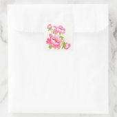 Pignons roses floraux Stickers (Sac)
