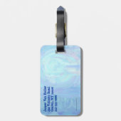 Pigpatroon hoofden en rails bagagelabel (Achterkant verticaal)