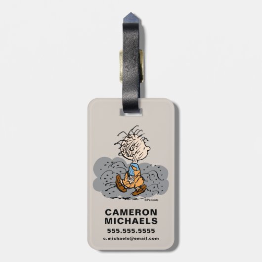 Pigpen Walking Cloud Bagagelabel (Achterkant verticaal)