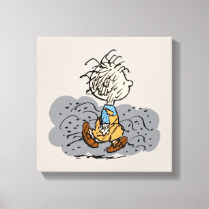 Pigpen Walking Cloud Canvas Afdruk