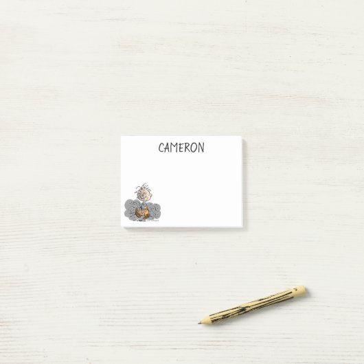 Pigpen Walking Cloud Post-it® Notes (Op bureau)