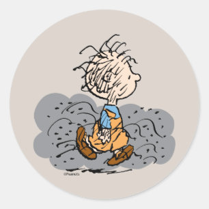 Pigpen Walking Cloud Ronde Sticker