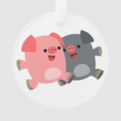 Pigs Acrylversier Ornament (voorkant)