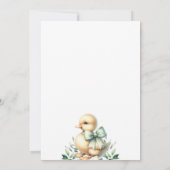 Pigs adorables Verdure Baby shower Invitation (Dos)