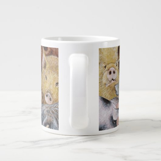 Pigs Galore Extra Grote Mok (Achterkant)