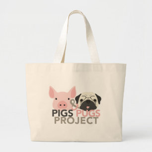 Pigs & Pugs Project Canvas tas