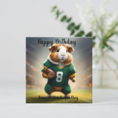 Pigskin Prodigy: de Quarterback van het cavia, Kaart (Staand voorkant)