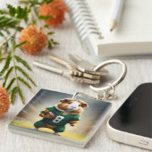 Pigskin Prodigy: de Quarterback van het cavia, Sleutelhanger (Voorkant Rechts)