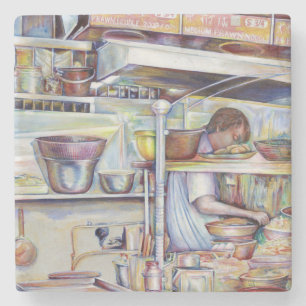 Pigtail Soup, Singapore Stenen Onderzetter