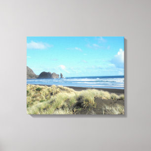 Piha Beach Canvas Afdruk