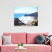 Piha Beach, Nieuw-Zeeland Canvas Afdruk (Insitu (Woonkamer))