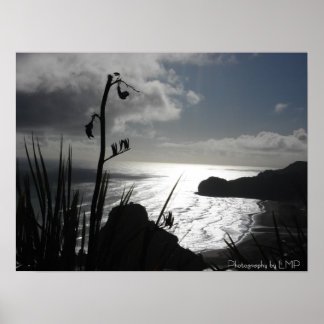 Piha, NZ, Fotografie door LMP Poster