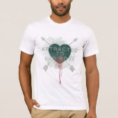 Pijl | "Aangetrokken naar slechte jongens" doorbor T-shirt (Voorkant)