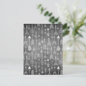 Pijl-alkboard (zwart) briefkaart (Staand voorkant)