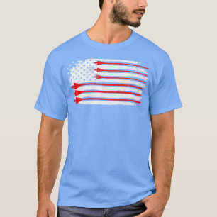 Pijl-Amerikaanse vlag T-shirt