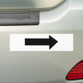 pijl-bumper bumpersticker (Op auto)