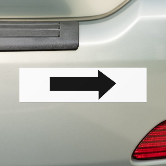 pijl-bumper bumpersticker (Op auto)