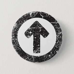 Pijl-cirkel Ronde Button 5,7 Cm