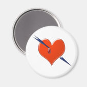 Pijl door het hart magneet (Voorkant / Achterkant)