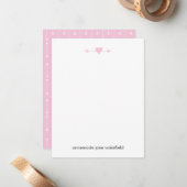 Pijl- en hartritmeartikelen A2 - PINK Notitiekaartje (Voorkant / Achterkant in situ)