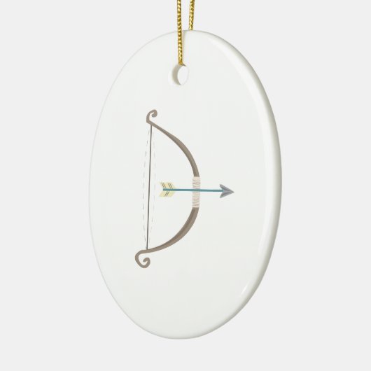 Pijl en pijlstang keramisch ornament (Links)