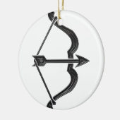 Pijl en pijlstang keramisch ornament (Links)