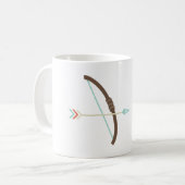 Pijl en pijlstang koffiemok (Voorkant links)