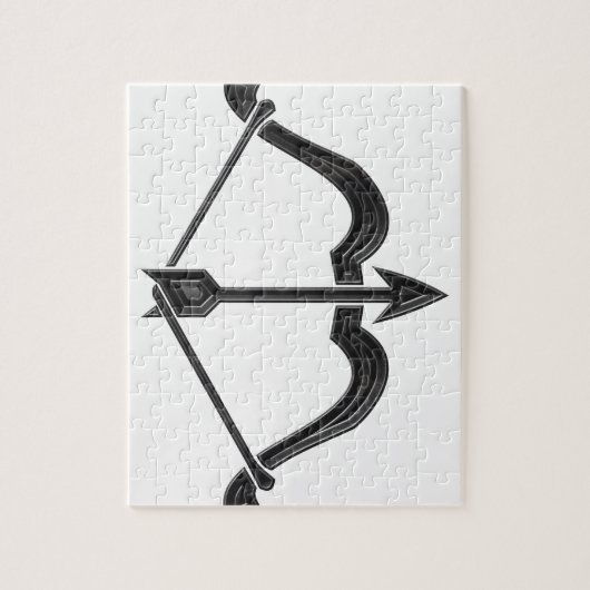 Pijl en pijlstang legpuzzel (Verticaal)
