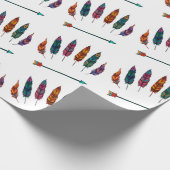 pijl en veren cadeaupapier (Hoek)