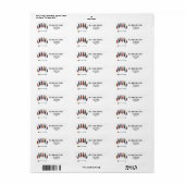 pijl en veren etiket (Full Sheet)