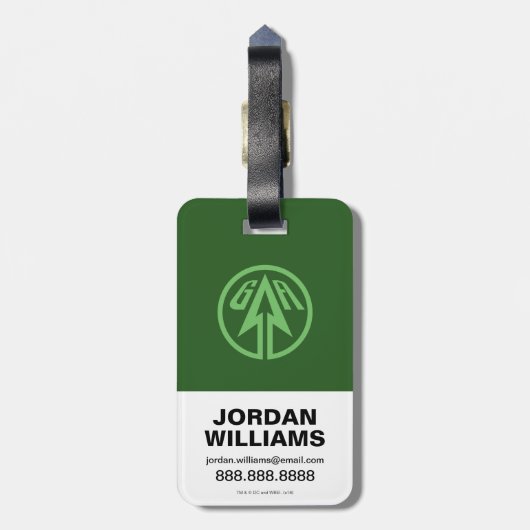 Pijl | Genius Level Babe Bagagelabel (Achterkant verticaal)