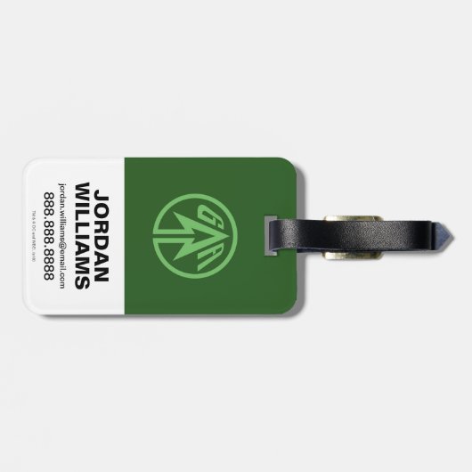 Pijl | Genius Level Babe Bagagelabel (Achterkant horizontaal)