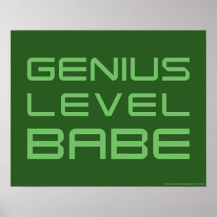 Pijl Genius Level Babe Poster