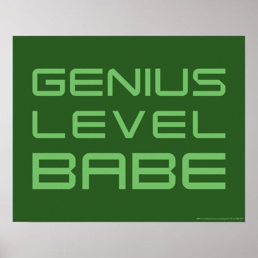 Pijl | Genius Level Babe Poster (Voorkant)