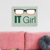 Pijl | Grafische weergave van IT-brillen Canvas Afdruk (Insitu (Woonkamer))