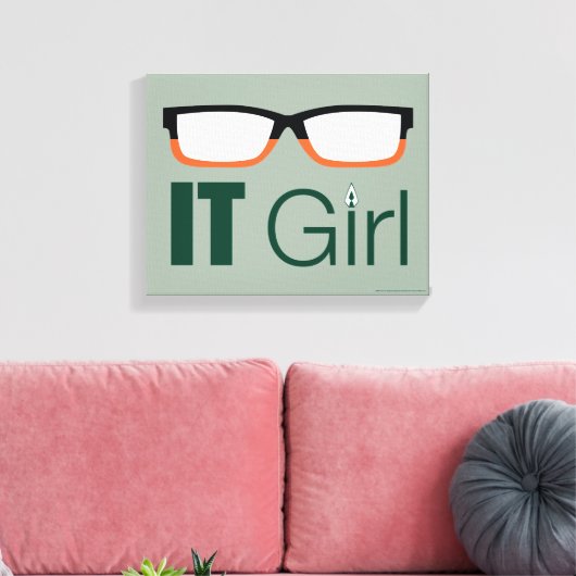 Pijl | Grafische weergave van IT-brillen Canvas Afdruk (Insitu (Woonkamer))