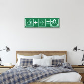 Pijl | Green Arrow-vergelijking Canvas Afdruk (Insitu (Slaapkamer))
