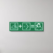 Pijl | Green Arrow-vergelijking Canvas Afdruk (Voorkant)