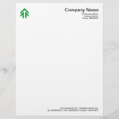 Pijl - groen gras briefhoofd ontwerp (Voorkant)