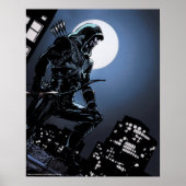 Pijl | Groene Pijl in Moonlight Poster (Voorkant)